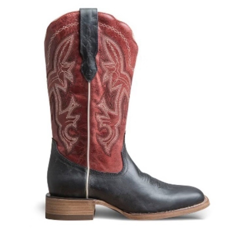 Buck & Brana Women's Fedra Authentic Leather Cowgirl Boots Size 7.5 Black